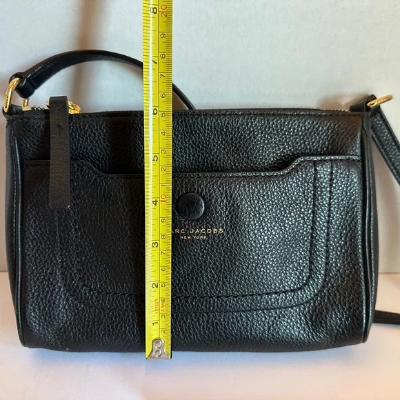 Marc Jacobs Black Pebbled Leather Crossbody Bag - Picture 5 of 9